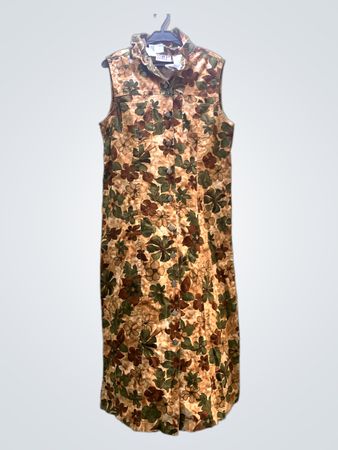 Bill Blass Jeans Floral Midi Kleid