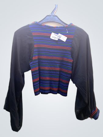 FaithVintage Gestreiftes Langarm-Oberteil