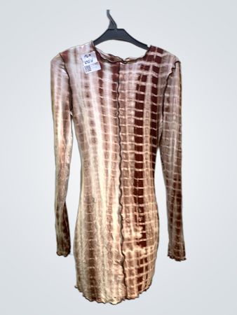 FaithVintage Langarm Tie Dye Kleid