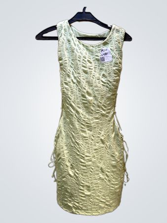 FaithVintage Rüschenshirt Ärmelloses Mini-Kleid
