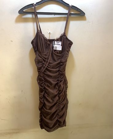 H&M Divided gerafftes transparentes Kleid
