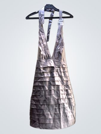 FaithVintage Halter Neck Ruffled Dress