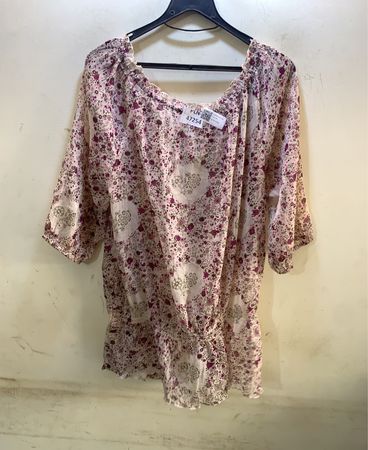 FaithVintage floral print Off-Shoulder-Bluse