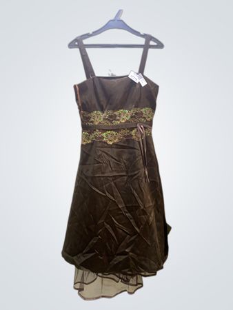 FaithVintage Braun Kleid