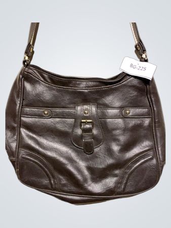 Braune Leder-Schultertasche