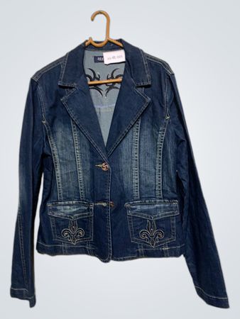 SEYOO DENIM DIVISION Damen Blau Jeansjacke