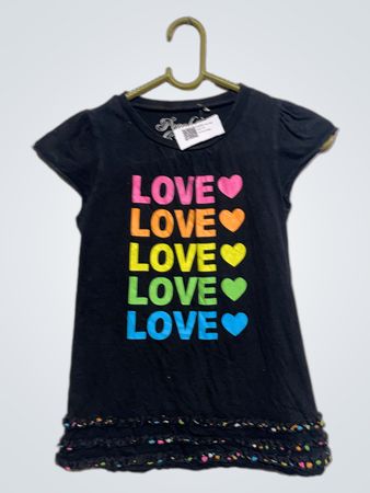 Pfirsich & Sahne Liebe Grafik T-Shirt