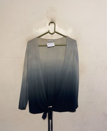 Almeria Ombre Tie-Front Cardigan