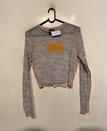 Naruto Cloud Print Langarmshirt