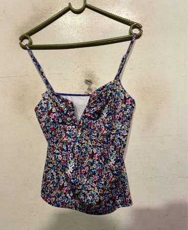 Blumenmuster Tank Top