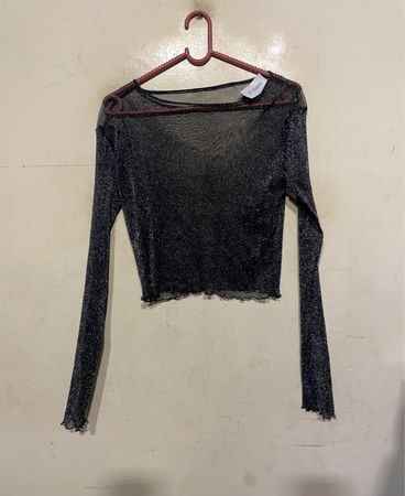 Sheer Sparkle Langarmshirt