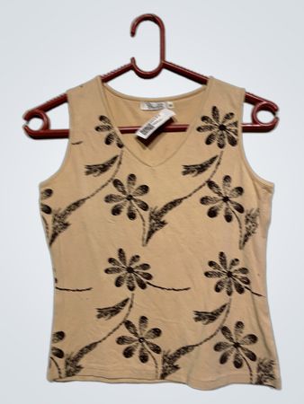 Etsulin Ärmelloses Blumen-Tanktop