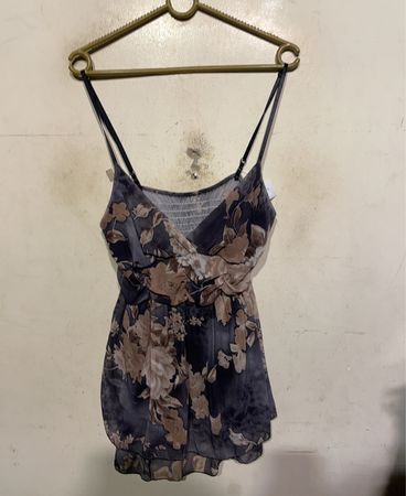 Floral Print Spaghetti Strap Tank Top