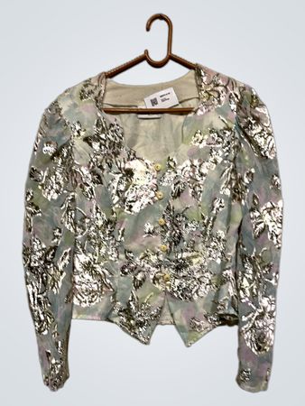 Dorette Floral Print Cropped Jacket