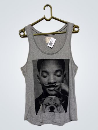 LIFE IS A JOKE Will Smith und Bulldog Grafik Tank Top