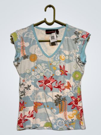 Protest Floral Print V-Ausschnitt Ärmelloses Top