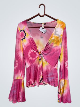 BODY FLIRT Boutique Tie-Dye Glockenärmel-Oberteil