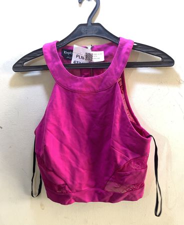 Bebe Halter Neck Crop Top