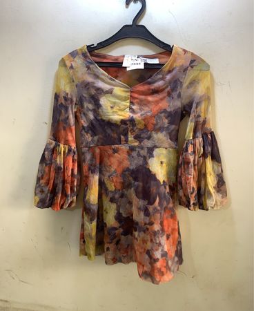 Brand & Clover Floral Print Bell Sleeve Dress