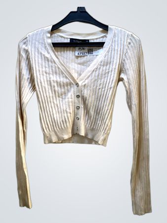 GLASSONS Rippstrick V-Ausschnitt Cardigan