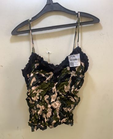 FaithVintage Camouflage Rüschen-Cami-Top