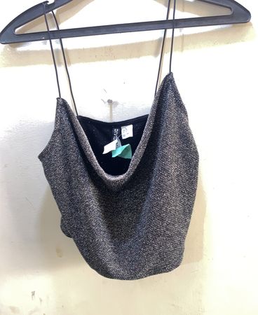 Geteiltes H&M Glitzer-Cami-Top
