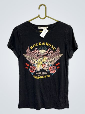 Rock & Rose Silver State World Tour '98 Grafik T-Shirt
