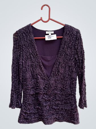 Kaliko Purple Textured Top