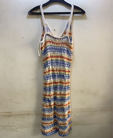 Sinsay Damen mehrfarbiges Strick-Maxikleid