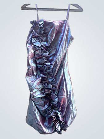 MAXX Damen Irisierendes Rüschenshirt