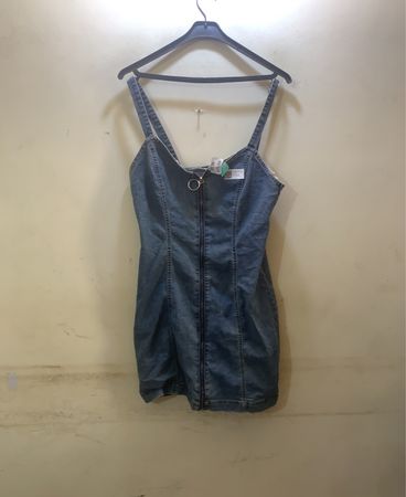 FaithVintage Denimkleid mit Reißverschluss
