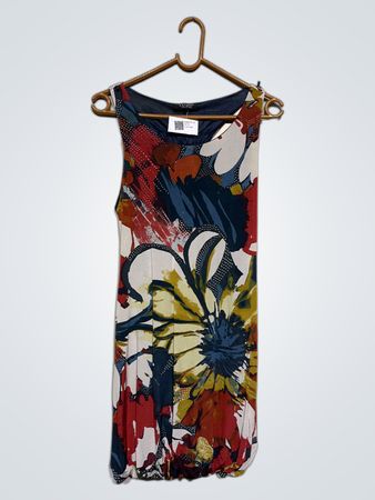 EXTASY Made in Italy Ärmelloses Blumenkleid
