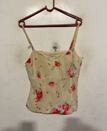 XABUK Gelbes Floral-Cami-Top