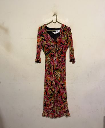 DRESS IN Damen Maxi-Kleid mit Druck