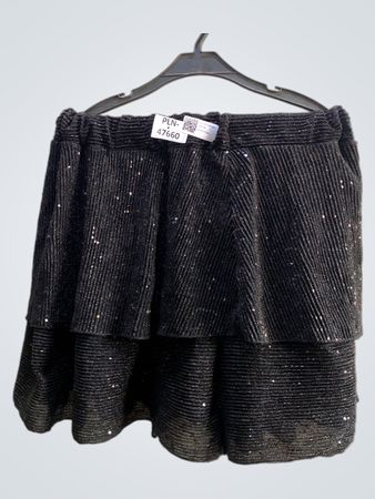 FaithVintage schwarze Paillettenrock