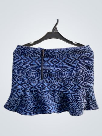 FaithVintage Blau gemusterter Rock