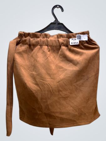 FaithVintage Brauner Wildlederrock