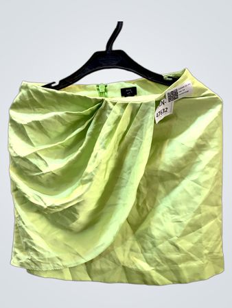 River Island Limettengrüner Drapierter Minirock