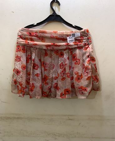 FaithVintage Floral Print Plissee-Minirock