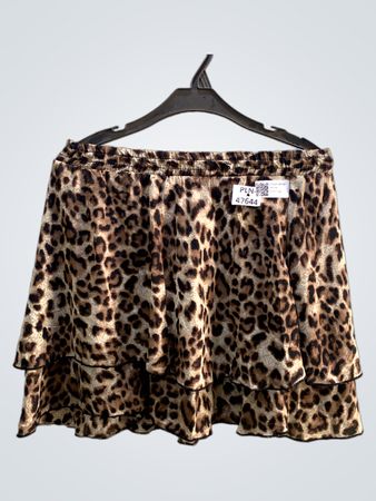 FaithVintage Leopardenmuster Tiered Minirock