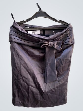 HEMBER Damen Satin-Bow Detail Bleistiftrock