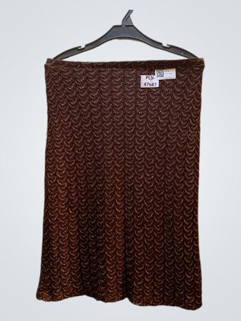 faithvintage brauner gemusterter Rock