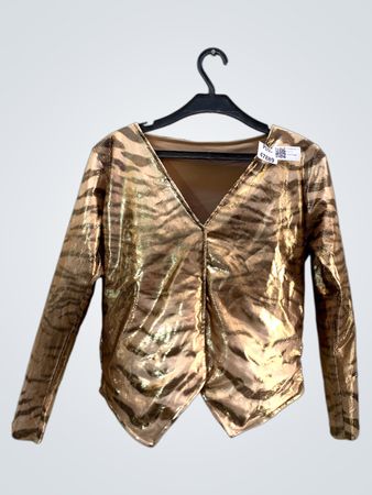 FaithVintage Tiger Print Langarm-Top