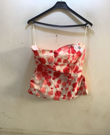 FaithVintage Blumenmuster Trägerloses Top