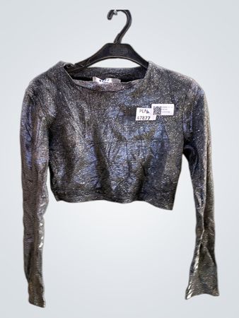 NYDJ Damen Glitzer Langarm Cropped Top