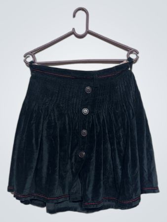 Pepe Jeans Schwarzer Samtrock