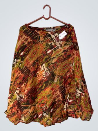 Chico's Damen bedruckter Midirock