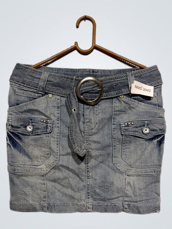 Sondra Roberts Denim Minikleid mit Gürtel