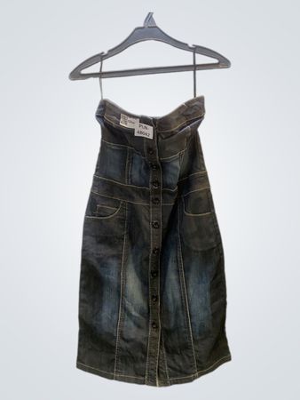 FaithVintage Denim Trägerloses Kleid