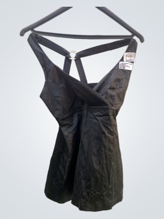 Faith Vintage Schwarzes Mini-Kleid